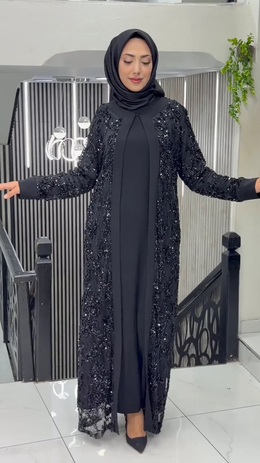 PAYETLİ ABAYA TAKIM