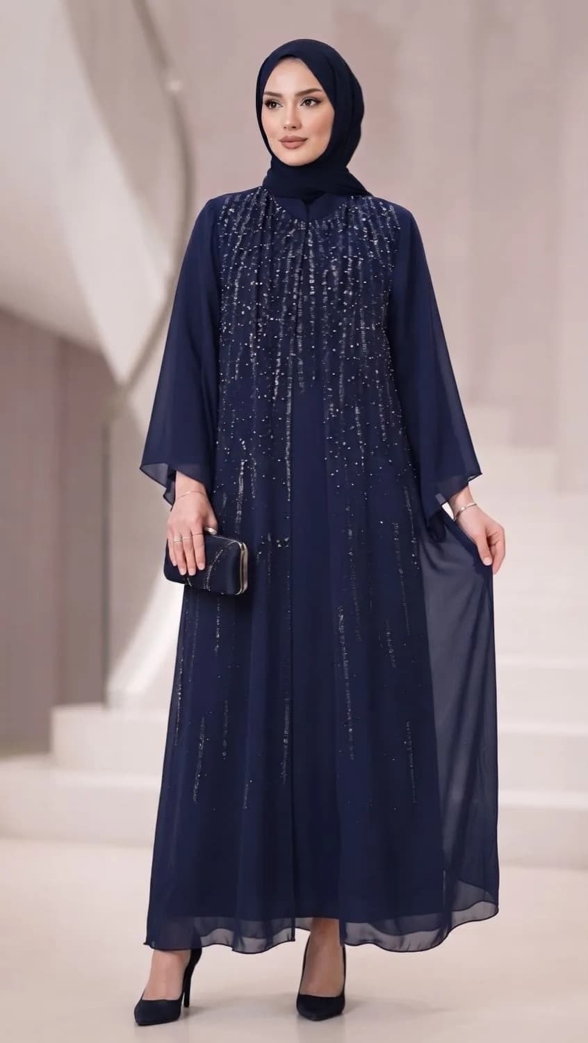 İNCİLİ ABAYA TAKIM