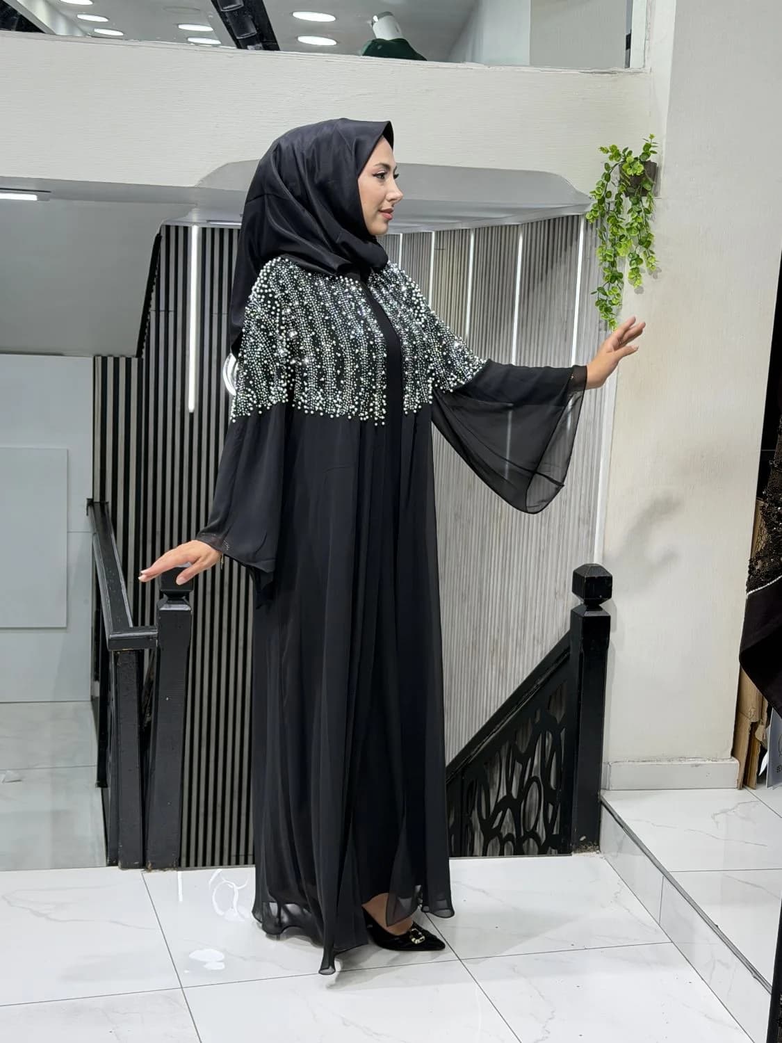 İNCİLİ ABAYA TAKIM
